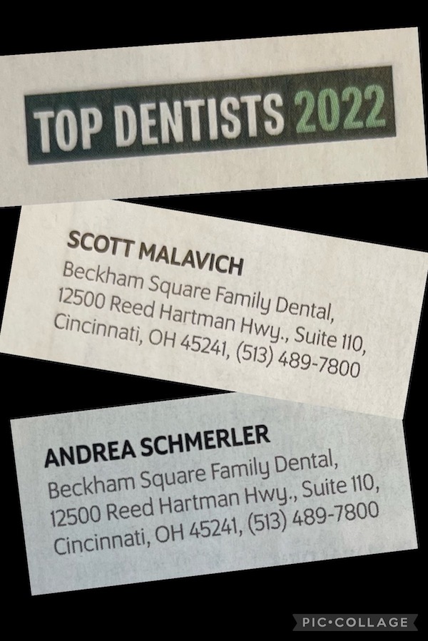 Beckham Square Family Dental named TOP Dentists in Cincinnati